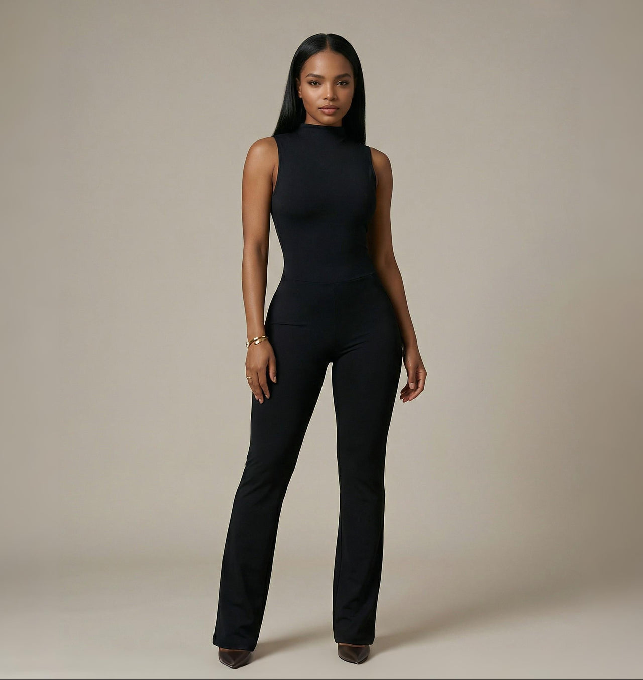 ENTERIZO CUELLO ALTO BOTA ANCHA